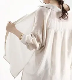 ☆シアー素材ビッグシャツ☆