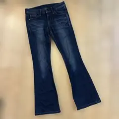 く96 ユニクロ　ブーツカット　デニム　22インチ　56㎝