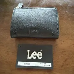 Lee コインケース 小銭入れ 牛革 豚革 ブラック