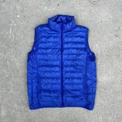 00s old uniqlo ダウンベスト 光沢 y2k 短丈 archive