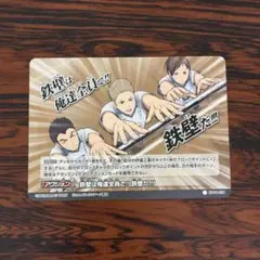 3603 ノーマルバボ 鉄壁は俺達全員で!! 鉄壁だ!!! ハイキュー バボカ