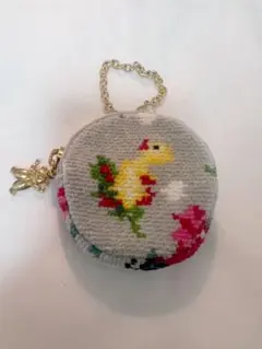 フェイラー　ハイジドット　ポーチ　チャーム　FEILER ハイジ　グレー