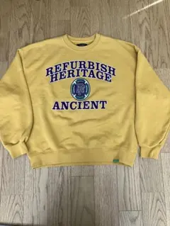 BACK NUMBER イエロースウェット M