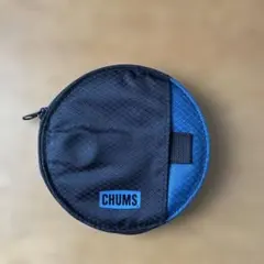 CHUMS チャムス ラウンド パスケース　ブラック、ブルー