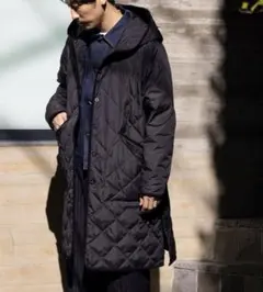 TAION/タイオンGLOSTER別注 パイピング ロングダウンコート