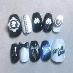 【めめめ】オーダーネイルチップ 2025年最新】目黒蓮ネイルの人気アイテム - メルカリ