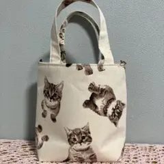 可愛い猫柄バッグ ポシェットにも〜