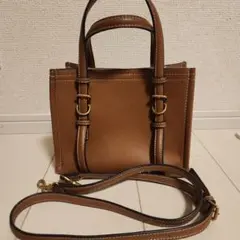 ZARA ブラウン ショルダーバッグ