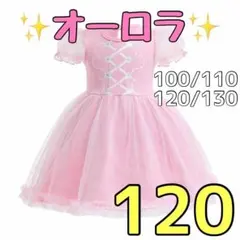 635★ オーロラ風 ワンピース 120cm プリンセス ディズニー お姫様