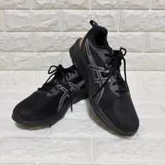 美品 アシックス ゲル クオンタム 90 IV スニーカー ブラック 27.5