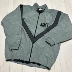 グレー ナイロンジャケット ARMY トレーニングジャケット　XXX Llong