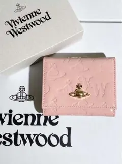 可愛い✨️【内柄も素敵☆最新】Vivienne Westwood 三折財布 ピンク
