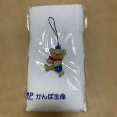 日本郵便 ぽすくま フィギュアストラップ かんぽ生命粗品タオルのサムネイル