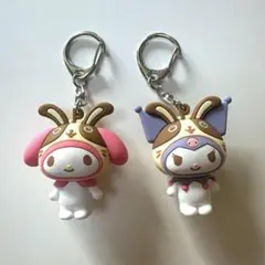 宇佐美マイメロクロミラバーキーホルダー　宇佐美ノベルティ　サンリオ非売品