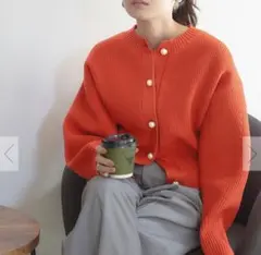 【titivate】パールボタンカーディガン