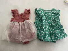 BREEZE ベビー　80サイズ　女の子　ロンパース　ノースリーブ　セット