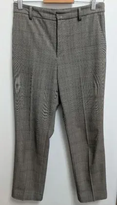 チェック柄パンツレディース