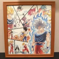 ドラゴンボール　色紙　ラストワン　サイヤ人ここに極まれり バトルヒストリー