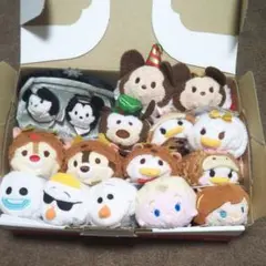 ツムツム 15点セット アナと雪の女王 クリスマス 蒸気船ウィリー