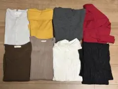 長袖ニットセーターセット（多色）