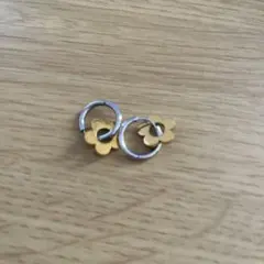 AJIRO バイカラーフープピアス　2way