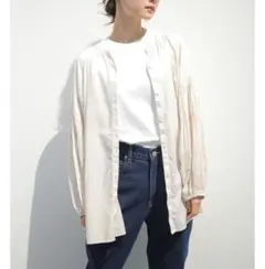 未使用タグ付き　アメリカンホリック　ラグランギャザースリーブシャツブラウス　M