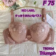 Triumphレッドレーベル すっきりきれいなバストブラF75❣️ベージュ︎✿·͜·