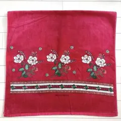 新品 HIROKO KOSHINO コシノヒロコ バスタオル 花柄 赤 綿100のサムネイル