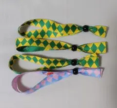 ジョジョワールド ジョセフ シーザー リボンブレスレット 4点セット