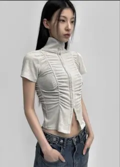 BLACKUP サリンニフックシャーリング2WAY半袖Tシャツのサムネイル