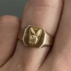 ヴィンテージ PLAYBOY GOLD RING プレイボーイ ゴールド リング - メルカリ