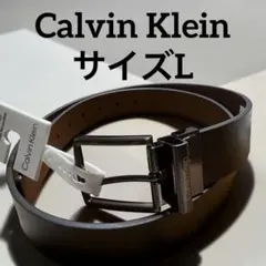 【Calvin Klein】新品未使用 リバーシブルベルト 黒×茶 Lのサムネイル