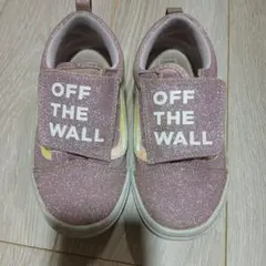 Vans OFF THE WALL ピンクスニーカー　21cm
