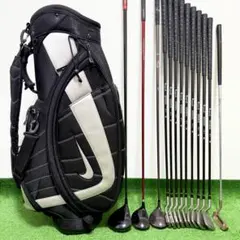 人気のNike メンズゴルフクラブ 11本フルセット キャディバック付き Nikeキャディバッグ ゴルフクラブ11本セット NIKE ナイキ メンズ