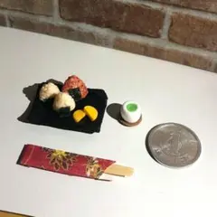 【ハンドメイド】ミニチュアおにぎりセット 樹脂粘土 ドールハウス