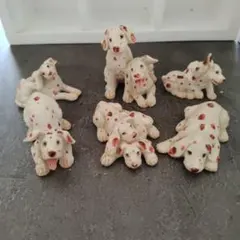 ダルメシアン 子犬 フィギュア 7体セット 置物のサムネイル