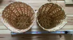 竹製 バスケット かご 2個セット