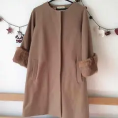 値下げ！！！アダムエロペ ノーカラーコート♡