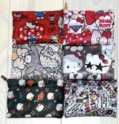 SALE 新品　キティちゃん　サンリオ　折りたたみ　大容量エコバッグ　6個セット