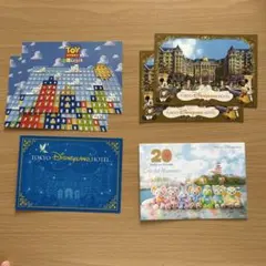 東京ディズニーランドホテル ポストカード5枚、ダッフィー&フレンズシールセット