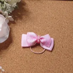 ピンク花柄リボン〖No.14〗