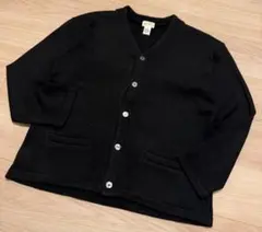 90s OLD BEAMS オールド ビームス コットン カーディガン 黒 M