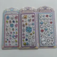 しずくちゃん あわわちゃん アクリルシール 3枚セット