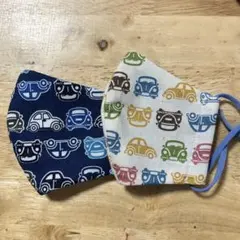 値下げしました⭐️車デザインの子供用マスク2枚セット