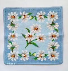 【B品】FEILER　フェイラー　ハンカチ　ホワイトマーガレット　新品　未使用