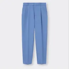 GU ストレッチテーパードパンツ ブルー 青