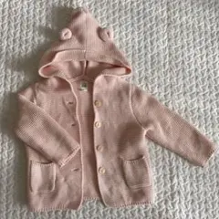 GAPbaby くま耳　くまさんカーディガン　ピンク