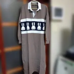 CUNE ウサギ柄ポロシャツワンピース サイズ0