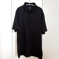 【美品】UNIQLO エアリズム コットンフルオープンポロシャツ Lのサムネイル