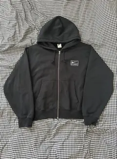 sttusy × NIKE コラボ　ブラック ジップパーカー ストリート